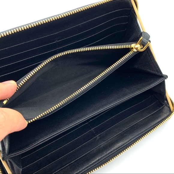 Prada Black Wallet Limited Soft Calf Embroidered - Picture 10 of 16